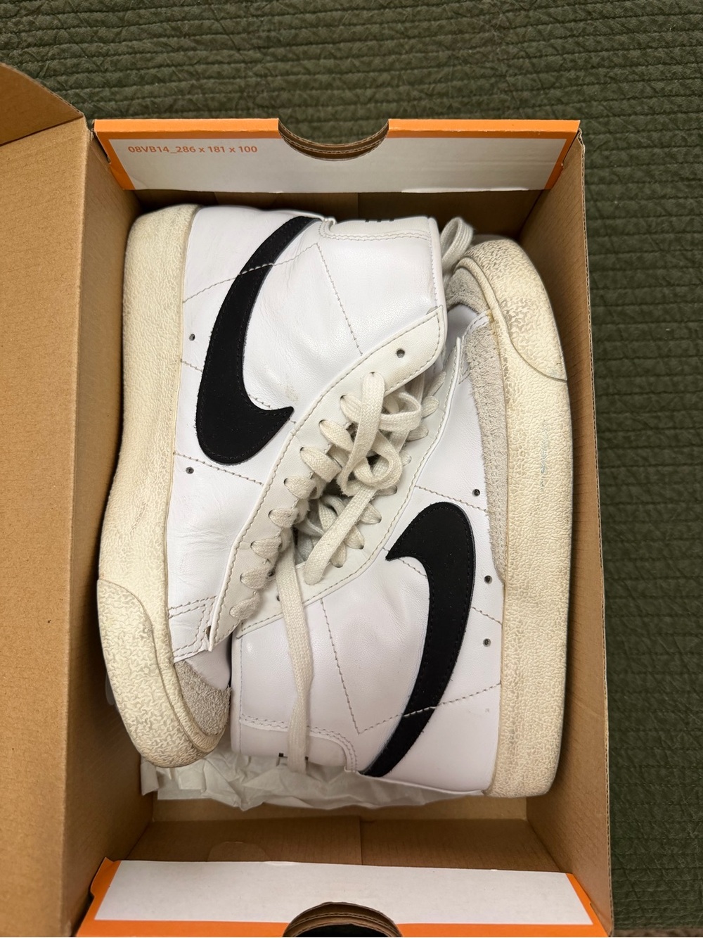 Nike Orange Shoebox with White Swoosh